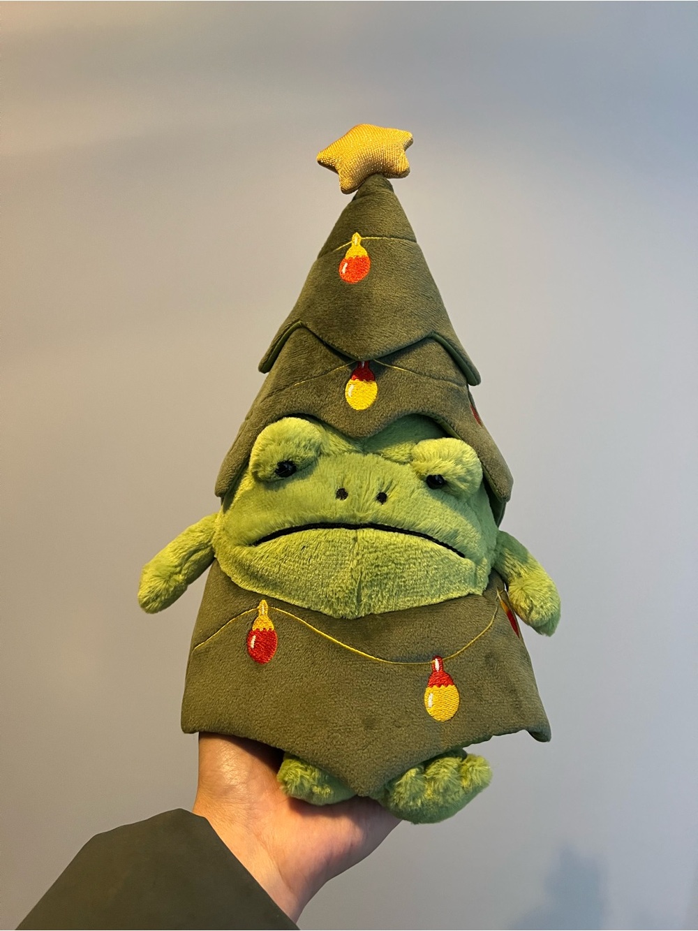 Jellycat Christmas Tree Ricky Rain Frog BNWT
